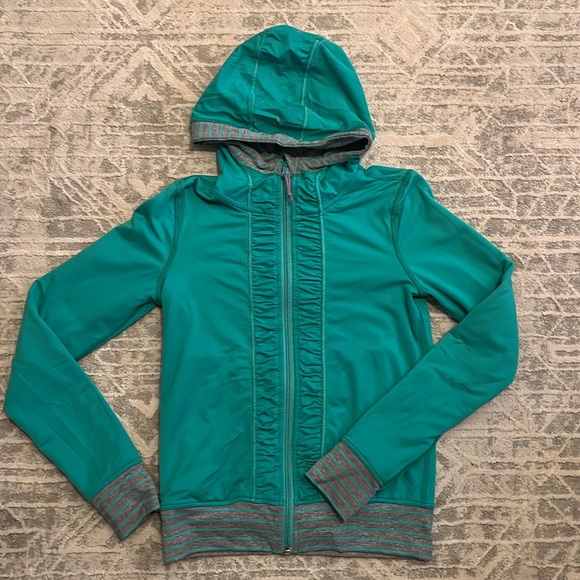 Ivivva Reversible Jacket  green grey Size 8 - Picture 5 of 6